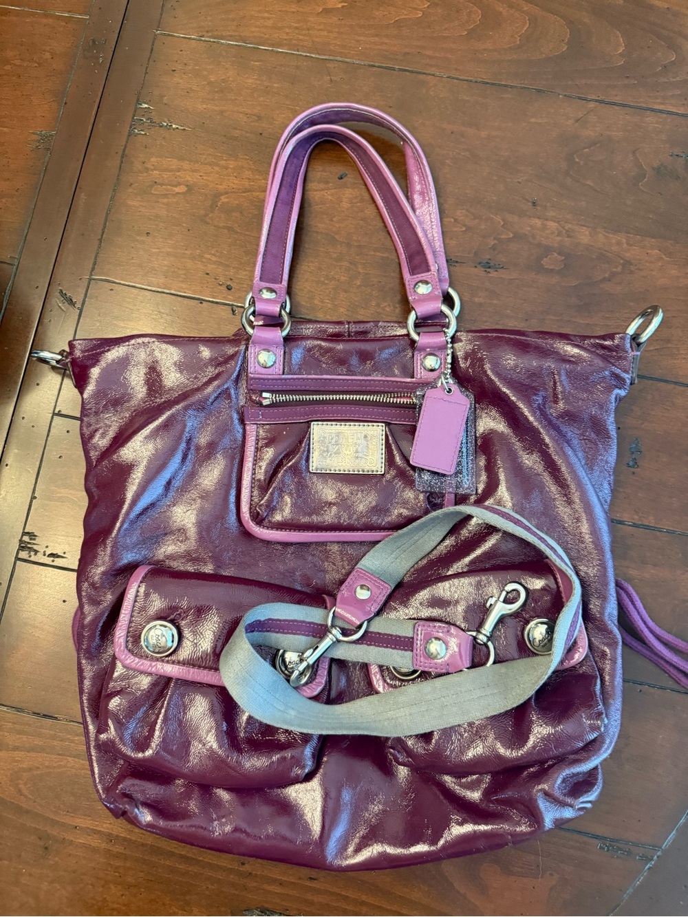 Coach Poppy Tote Bag VERY USED